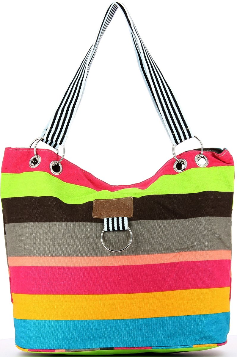 Sac � main Bleu Cerise taille L