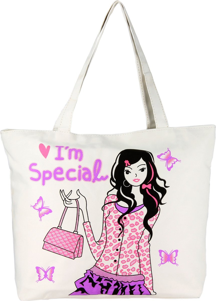 Sac � main Bleu Cerise taille M